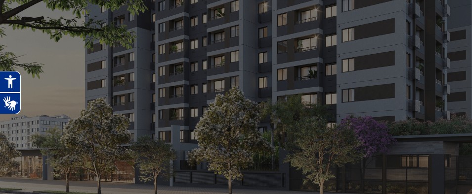Fachada do empreendimento Line Barra Funda Residence