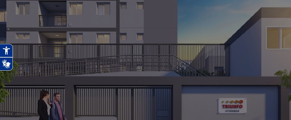 Perspectiva externa do empreendimento Influence Triunfo